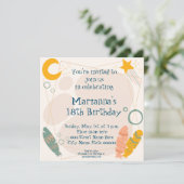 Einladung Indianerstamm zum Geburtstag (Stehend Vorderseite)