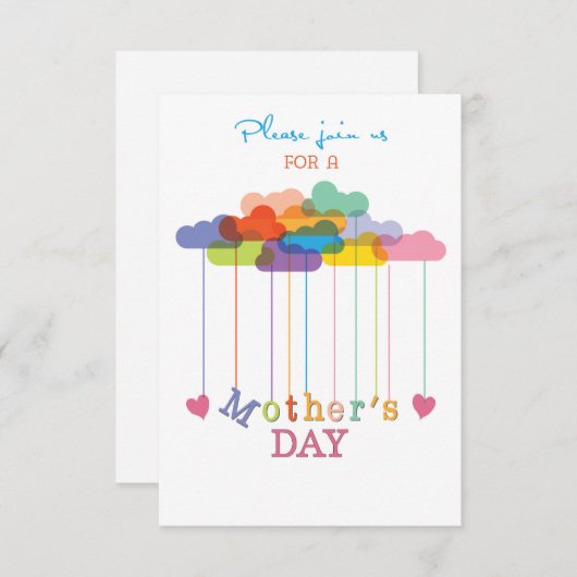 Einladung, individualisierbare Muttertagsfeier Einladung (Vorne/Hinten)