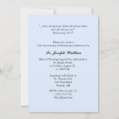 Einladung individualisierbares Jahr, Name 25. Ordi (Rückseite)