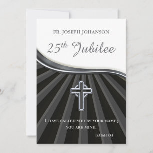 Einladung Individuelle Name Priest Silver Jubilee