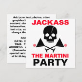 Einladung - JACKASS, das Party von Martini (Vorne/Hinten)