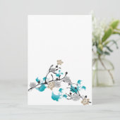 Einladung japanischer Blume (Stehend Vorderseite)