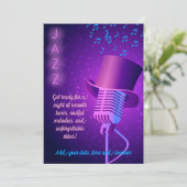 Einladung Jazz Night (Stehend Vorderseite)