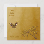 Einladung Jeden Anlaß Asian Gold (Rückseite)