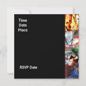 Einladung Jedes Anlasses Street Art Abstrakt A3 (Rückseite)