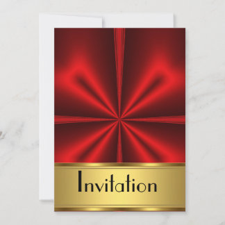 Einladung jedes Party Gold Rot