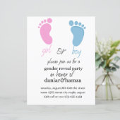 Einladung, Junge oder Mädchen, einladen (Stehend Vorderseite)