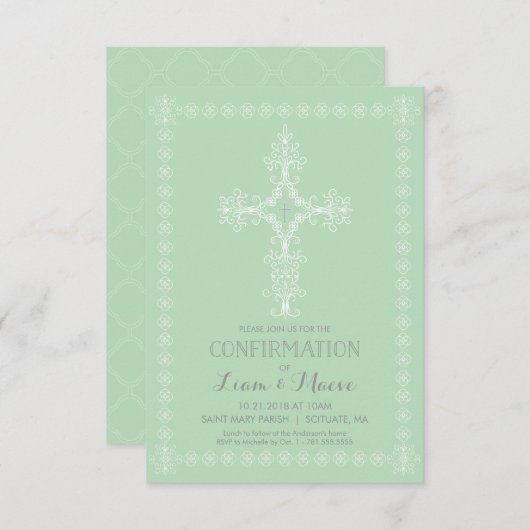 Einladung, Junge oder Mädchen Einladung (Vorne/Hinten)