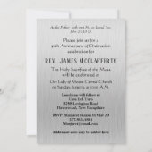 Einladung katholische Priesterordinierung Jahresta (Rückseite)