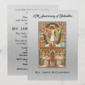 Einladung katholische Priesterordinierung Jahresta (Vorne/Hinten)