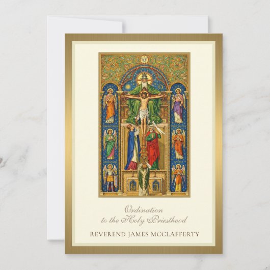 Einladung katholischer Ordination zum Heiligen Pri (Vorderseite)