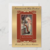 Einladung katholischer Ordination zum Heiligen Pri (Vorderseite)