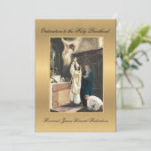 Einladung katholischer Ordination zum Heiligen Pri (Stehend Vorderseite)