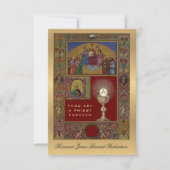 Einladung katholischer Ordination zum Heiligen Pri (Vorderseite)