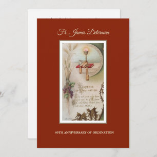 Einladung katholischer Priester Ordination Jahrest