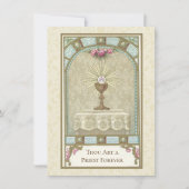 Einladung katholischer Priester Ordination Jahrest (Vorderseite)