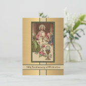 Einladung katholischer Priester Ordination Jahrest (Stehend Vorderseite)