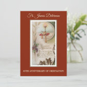 Einladung katholischer Priester Ordination Jahrest (Stehend Vorderseite)