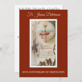 Einladung katholischer Priester Ordination Jahrest (Vorne/Hinten)