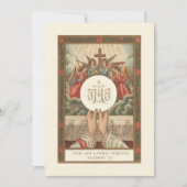 Einladung katholischer Priester Ordination Jahrest (Vorderseite)