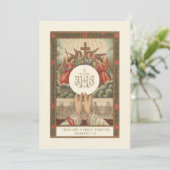 Einladung katholischer Priester Ordination Jahrest (Stehend Vorderseite)