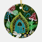 Einladung Keramik Rundschmuck Ornament (Vorne)