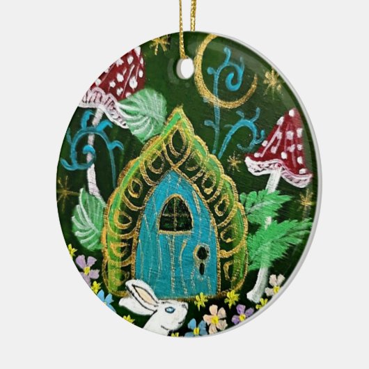 Einladung Keramik Rundschmuck Ornament (Links)