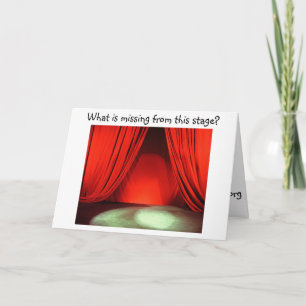 Einladung, KindBackporch Produktion zu erfahren Dankeskarte