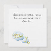 Einladung Kinderdusche Wolken (Rückseite)