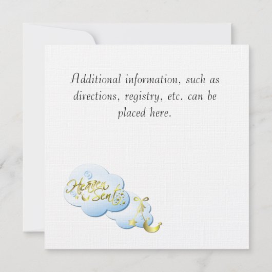 Einladung Kinderdusche Wolken (Rückseite)