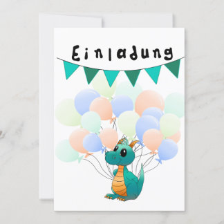 Einladung Kindergeburtstag Drache