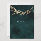 EINLADUNG - KLASSISCHE "GRÜNE RUSTIK" (Rückseite)