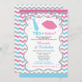 Einladung/Krawatte/Tutus-Einladung Einladung (Vorne/Hinten)