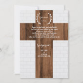 Einladung, Kreuz, Taufe, Weihnachten Einladung (Rückseite)