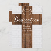 Einladung, Kreuz, Taufe, Weihnachten Einladung (Vorne/Hinten)