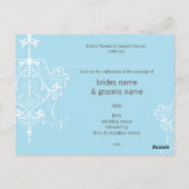 EINLADUNG: Kronleuchter Postkarte (Rückseite)