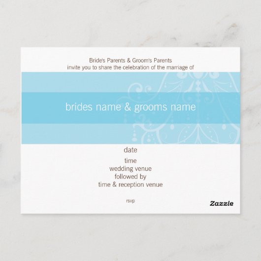 EINLADUNG: Kronleuchter Postkarte (Rückseite)