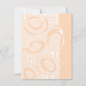 Einladung Kultur Hochzeit Mosaik Blumenpfirsich (Rückseite)