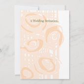 Einladung Kultur Hochzeit Mosaik Blumenpfirsich 2 (Rückseite)