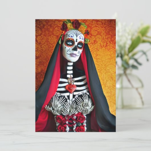 Einladung La Muerte (Stehend Vorderseite)