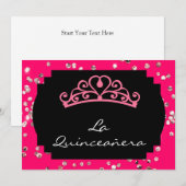 Einladung La Quinceanera (Vorne/Hinten)