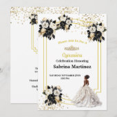 Einladung La Quinceanera (Vorne/Hinten)