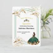 Einladung La Quinceanera (Stehend Vorderseite)