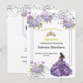 Einladung La Quinceanera (Vorne/Hinten)