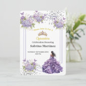 Einladung La Quinceanera (Stehend Vorderseite)