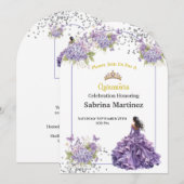 Einladung La Quinceanera (Vorne/Hinten)