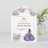 Einladung La Quinceanera (Stehend Vorderseite)