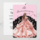 Einladung La Quinceanera (Vorne/Hinten)