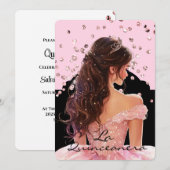 Einladung La Quinceanera (Vorne/Hinten)