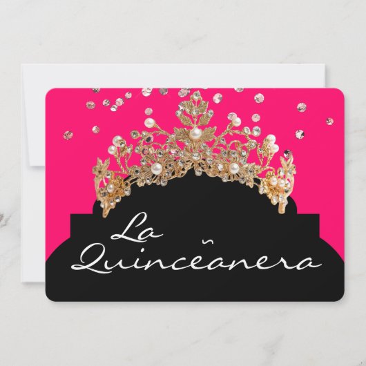 Einladung La Quinceanera (Vorderseite)